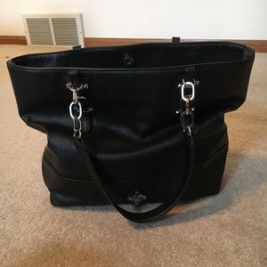 Leather tote